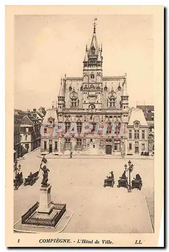 Cartes postales Compiegne l'Hotel de Ville