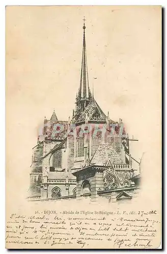 Cartes postales Dijon Abside de l'Eglise St Benigne