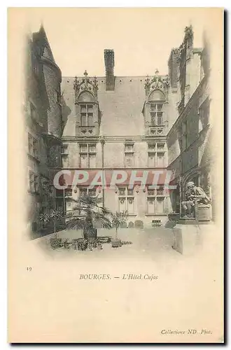 Cartes postales Bourges l'Hotel Cujas