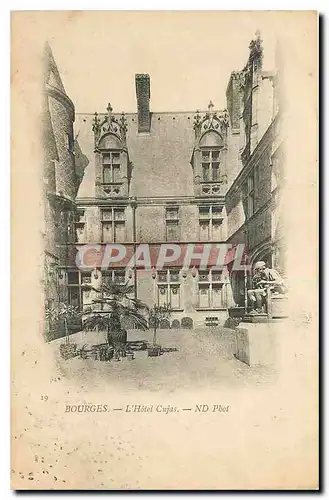 Cartes postales Bourges l'Hotel Cujas