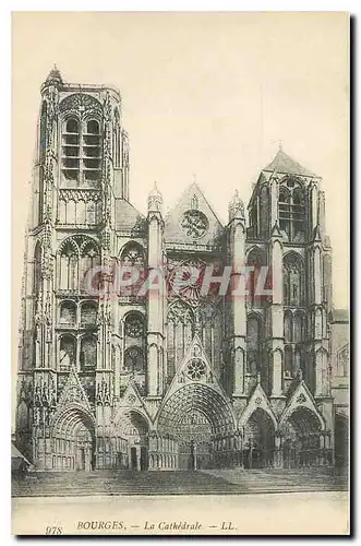 Cartes postales Bourges la Cathedrale