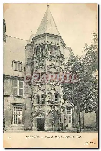 Cartes postales Bourges Tour de l'Ancien Hotel de Ville