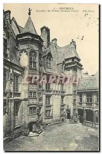 Cartes postales Bourges Escalier du Palais Jacques Coeur