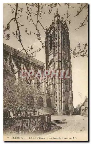 Ansichtskarte AK Bourges la Cathedrale la Grande Tour