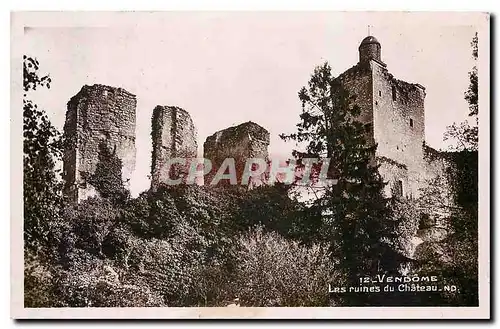 Ansichtskarte AK Vendome les Ruines du Chateau