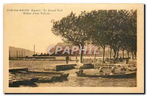 Ansichtskarte AK Aix les Bains Savoie Le Grand Port Retour d'une Vedette