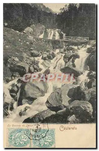 Cartes postales La cascade du Lutour Cauterets