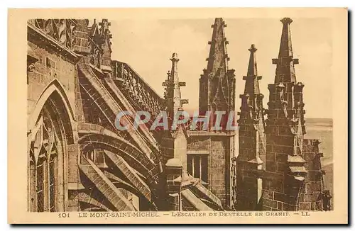 Cartes postales Le Mont Saint Michel L'Escalier de Dentelle en Granit