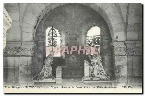 Ansichtskarte AK Abbaye de Saint Denis La Crypte Chapelle de Louis XVI et la Marie Antoinette