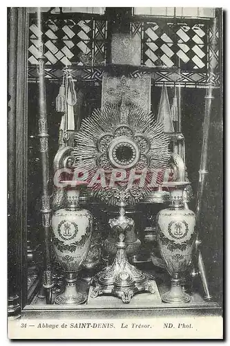 Cartes postales Abbaye de Saint Denis Le Tresor