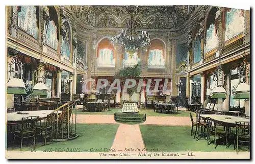 Cartes postales Aix les Bains Grand Cercle Salle du Baccarat