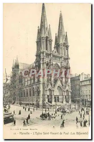 Cartes postales Marseille L'Eglise Saint Vincent de Paul Les Reformes