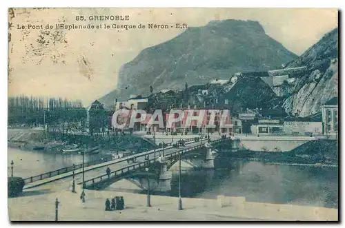 Cartes postales Grenoble Le Pont de l'Esplanade et le Casque de Neron