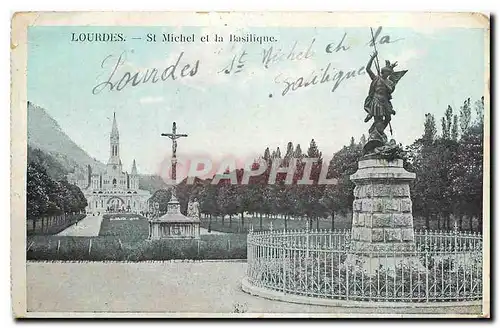 Ansichtskarte AK Lourdes St Michel et la basilique