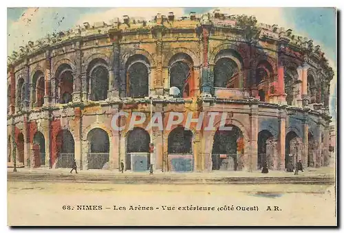 Ansichtskarte AK Nimes Les Arenes Vue exterieure cote Ouest