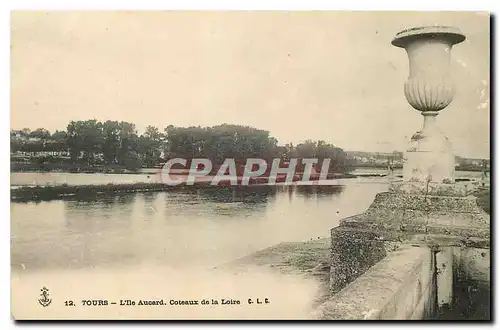 Ansichtskarte AK Tours L'Ile Aucard Coteaux de la Loire