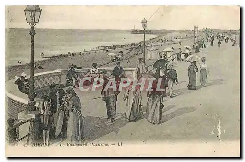 Cartes postales Dieppe Le Boulevard Maritime