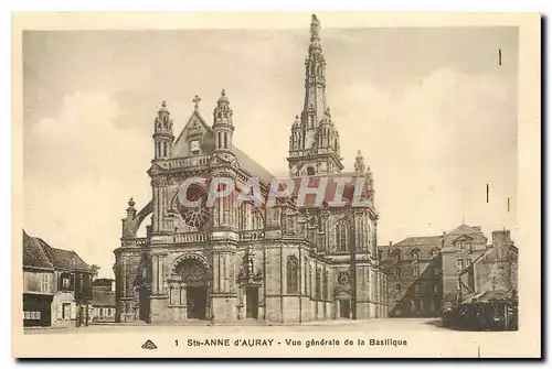 Cartes postales Ste Anne d'Auray Vue generale de la Basilique