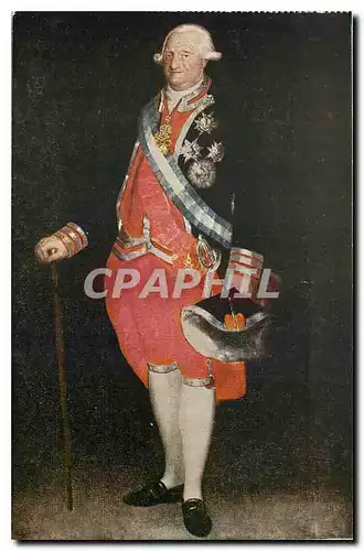 Ansichtskarte AK Goya Carlos IV con uniforme de Guardia de Corps Museo del Prado