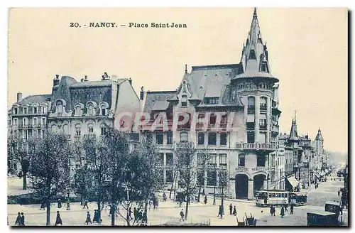 Cartes postales Nancy Place Saint Jean Tramway