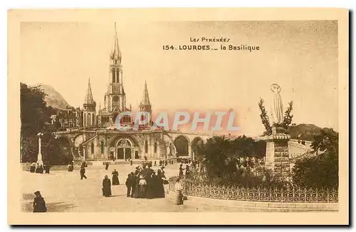 Cartes postales Les Pyrenees Lourdes La Basilique