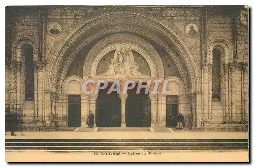 Cartes postales Lourdes Entree du Rosaire