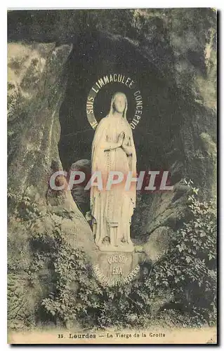 Cartes postales Lourdes La Vierge de la Grotte