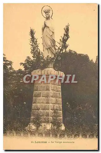 Cartes postales Lourdes La Vierge Couronnee