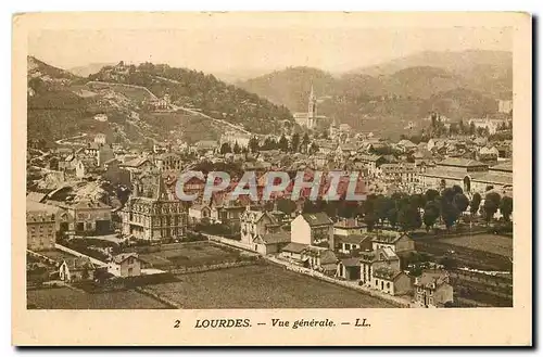 Cartes postales Lourdes Vue generale