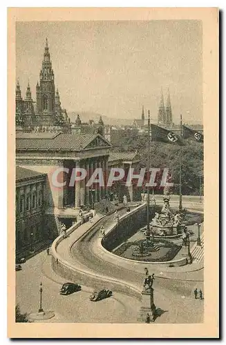 Cartes postales Wien Parlament mit Rathaus und Votivkirche