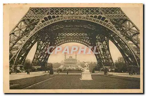 Ansichtskarte AK Paris Le Trocadero pris sous la Tour Eiffel