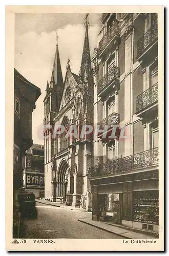 Cartes postales Vannes La Cathedrale