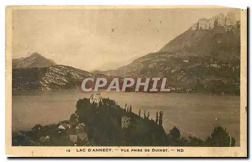 Cartes postales Lac d'Annecy Vue prise de Duingt