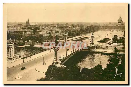 Cartes postales Paris Le Pont Alexandre III et l'Esplanade des Invalides