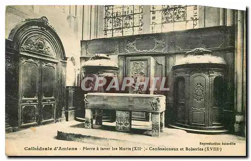 Cartes postales Cathedrale d'Amiens Pierre a laver les Morts