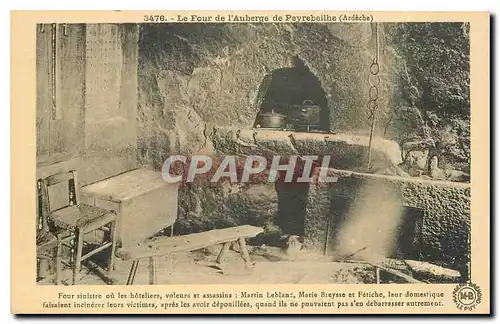 Cartes postales Le Four de l'Auberge de Peyrebeilhe Ardeche