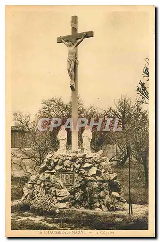 Cartes postales Le Calvaire Pose a la restauration des deux Eglises de la Chaussee