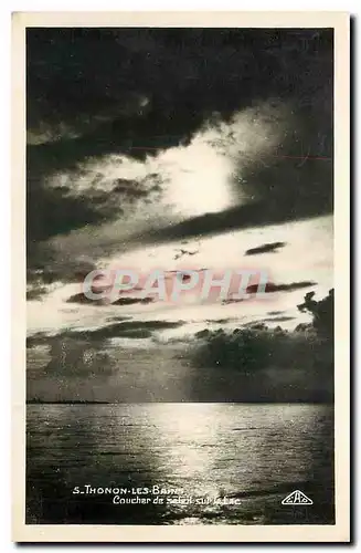 Cartes postales Thonon les Bains Coucher de soleil sur Lac