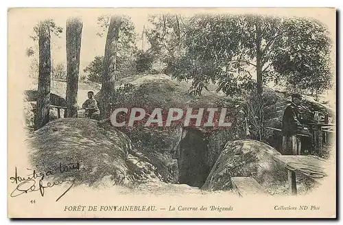 Ansichtskarte AK Foret de Fontainebleau La Caverne des Brigands