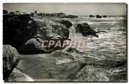 Cartes postales moderne La Corniche Vendeenne Sion sur Mer Vendee La Cote par gros Temps