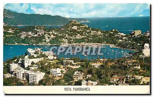 Moderne Karte Panoramica de la Bahia de Acapulco Mexico