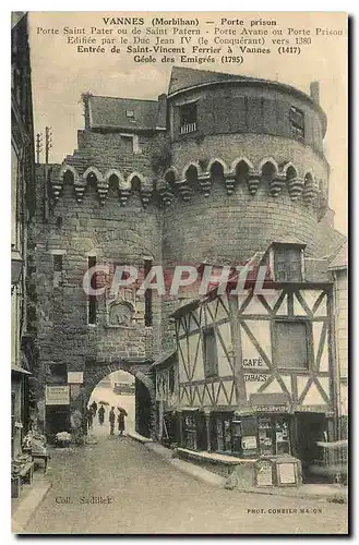 Cartes postales Vannes Morbihan Porte prison Porte Saint Pater ou de Saint Patern