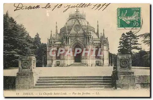 Ansichtskarte AK Dreux La Chapelle Saint Louis Vue des Jardins