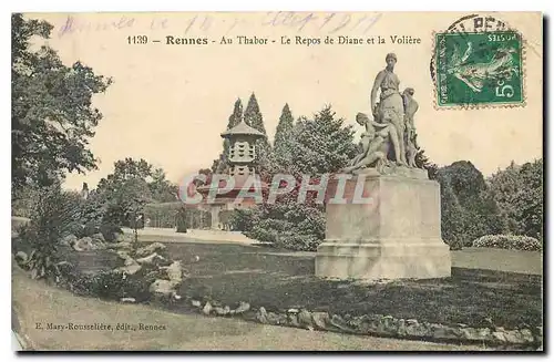 Cartes postales Rennes Au Thabor Le Repos de Diane et la Voliere