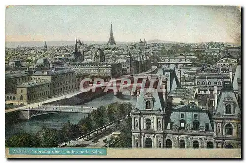 Cartes postales Paris Panorama sur la Seine