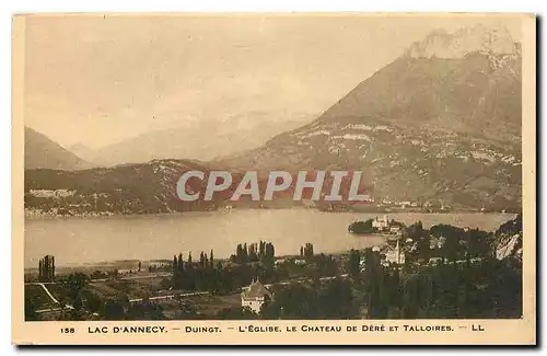 Ansichtskarte AK Lac d'Annecy Duingt l'Eglise le Chateau de Dere et Talloires