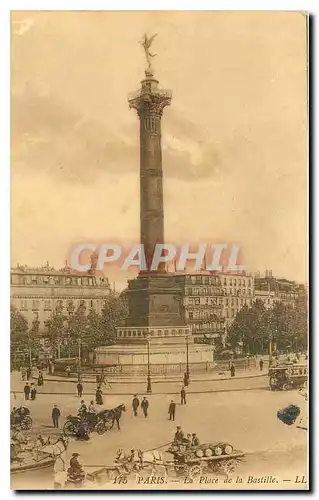 Cartes postales Paris La Place de la Bastille