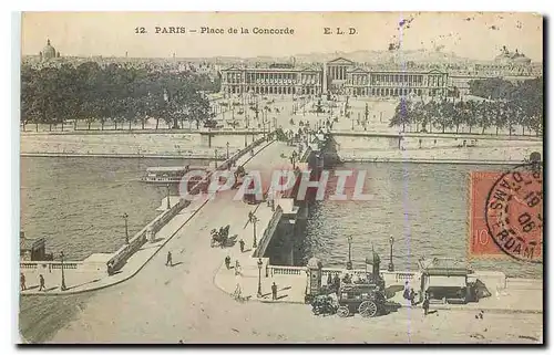 Cartes postales Paris Place de la Concorde