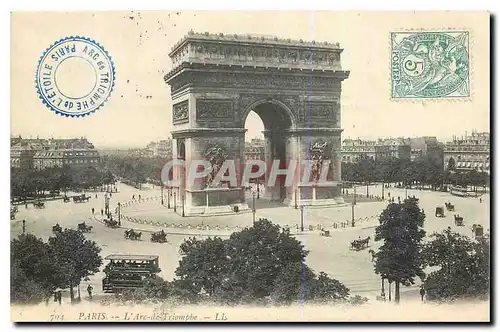 Cartes postales Paris l'Arc de Triomphe