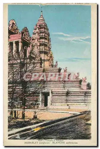 Cartes postales Paris Exposition coloniale internationale 1931 Temple d'Angkor